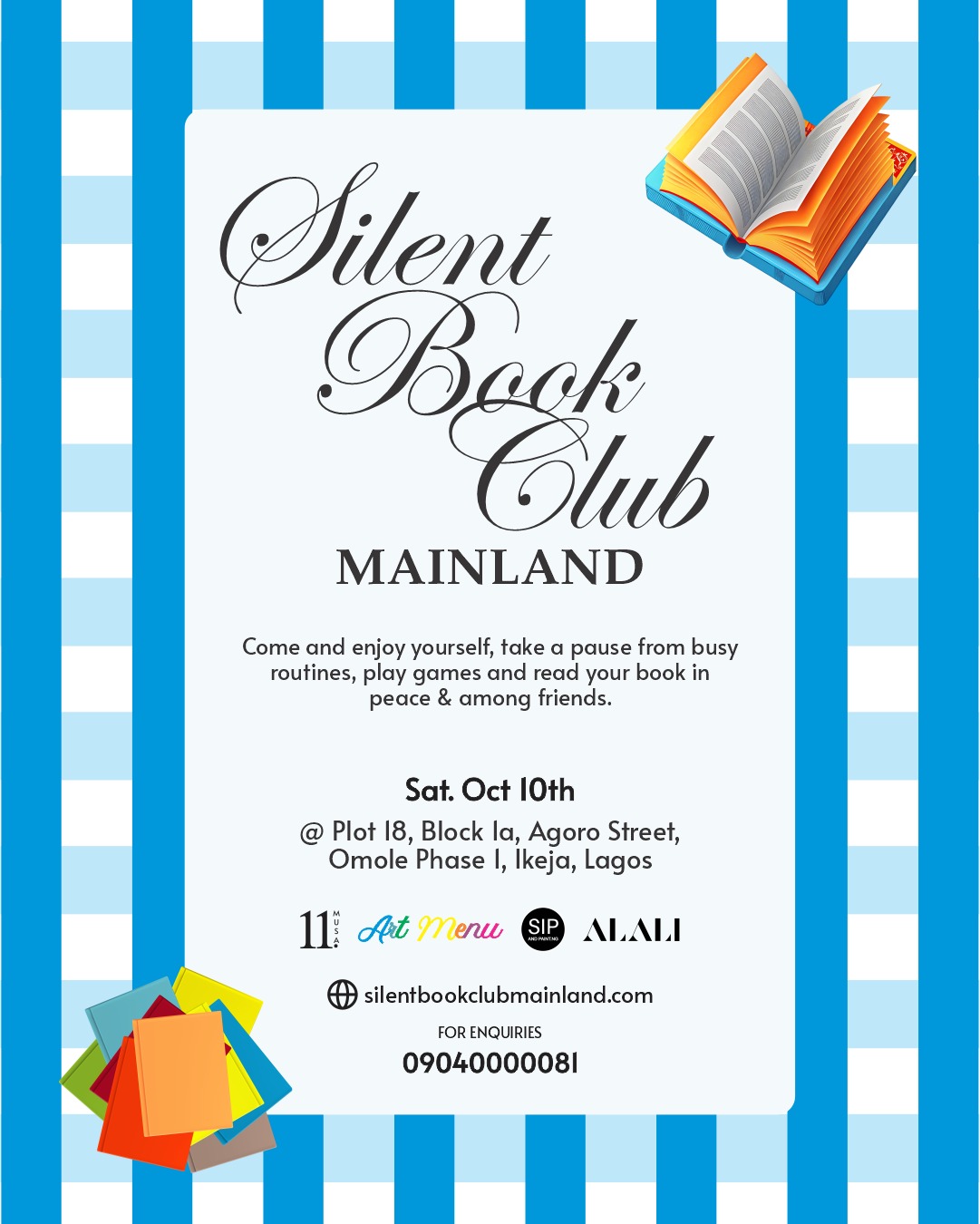 Silent Reading Hangout flyer